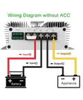 Wiring diagram of Heavy Duty 72V To 48V DC To DC Step Down Converter showing connections for input and output.