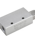 Baomain CV-15HS vacuum ejector pneumatic fitting, 1/4 inch female thread, silver metal block, front view