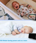 Super Crisp 5 Inch No WiFi Baby Monitor Featuring Dual Pan Tilt Zoom Lenses And Rock Solid Two Way Audio uses secure private link for monitoring two babies.