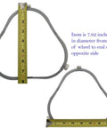 Model Specific Microwave Turntable Support Ring Replacement 8206227 W11252182 gray with ruler, 7.62 inches diameter.