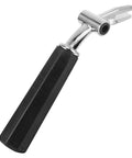 Heavy Duty Ice Cream Lever Handle Replacement Part for Commercial and Home Ice Cream Makers, metal and black plastic handle.