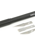 Pro Modeler Knife Set For Plastic Modeling With Elastomer Grip And Metal Chuck Includes Straight Blades 3 Curved Blades 2 Chisel Blades 2 Protective Cap And Premium Craft Tool For Precision Work