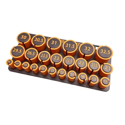 Pro Grade Pool Cue Tip Repair Tool With Durable Nylon Collet Sleeve For Stable Slip Resistant Tip Holding Quick Install And Swap Scuffer And Shaping Accessory For Billiard Cues And Tip Maintenance, orange size set