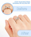 Invisible Ring Guards Kit With Spiral Silicone Size Adjusters 16 Pack In 4 Sizes For Loose Rings Ring Tighteners For Women