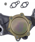 Premium Performance Engine Water Pump With Tested Seals And Durable Bearings, metallic finish, with gaskets and ball bearing.