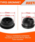 Two types of grommets, dimensions 22x19mm and 19x17mm, for Echo machines