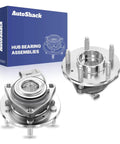 Front Wheel Hub Bearing Assemblies with ABS Sensor Pair (2) Replacement for 2000-2016 Chevrolet Impala and others, shown with packaging.