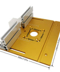Heavy Duty Aluminum Router Table Insert Plate With Dead On Angle Markers For Seamless Edge Trimming Deburring And A Seriously Knockout Woodworking Setup Upgrade Kit dimensions and features
