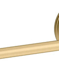 Decorative Toilet Paper Holder With Classic Vibe, Premium Metal Build, Corrosion And Tarnish Resistant Finish, Vibrant Brushed Moderne Brass