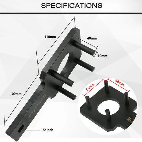 Beefy Crankshaft Pulley Holding Tool For VW Routan Dodge Chrysler Ram 3.6L Engines Harmonic Damper Holder And Crankshaft Wrench Replacement 10198A