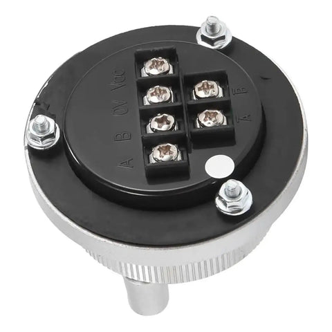 Top view of Hand Wheel Handle Kit For 5V Manual Pulse Generator Machines, CNC control, silver 60mm knob, rotary encoder compatible