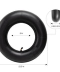 Heavy Duty Inner Tube For 4.80/4.00-8 Inch Tires With TR87 Angled Valve, Built Tough For Wheelbarrows, Lawn Mowers, Tractors, 2 Pack Set