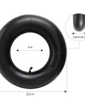 Heavy Duty Inner Tube For 4.80-8 And 4.00-8 Tires With Angled TR87 Valve Built Tough For Wheelbarrows Lawn Mowers Tractors Hand Carts 15.5 In