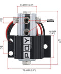 Front Brake Line Lock Kit For Drag Racing Beefed Up Heavy Duty Roll Control And Hill Holder dimensions shown