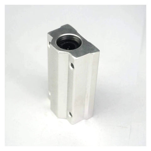 SCS13LUU 8mm Linear Bearing Slider For CNC Parts, 3D Printer Parts, And Precision Machine Tools, One Piece, Smooth Low Friction Guide For Reliable Motion, Ideal Drop-In Replacement. silver 8mm linear bearing block with mounting holes