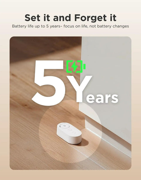 Smart Water Leak Detector With No Fuss Long Range 1804 Feet Wi Fi Sensor For SMS Email App Push And Sound Alarm 5-Year Battery Life