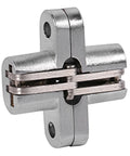 180 Degree Invisible Folding Door Hinges Hapivida, Zinc Alloy Cross Hidden Cabinet Hinges for 43.7mm to 94mm Sliding Doors