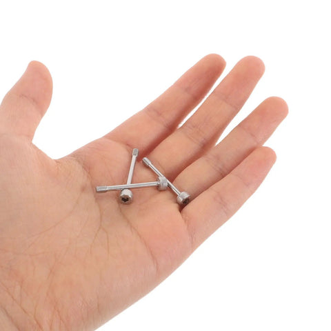 Top Shelf Stainless Steel Hex Screws Nuts Ten Piece Self Locking Anti Loosening Bolt Set held in a hand, showing high precision rust proof design.