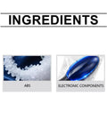 Ingredients of Two Pack 2026 Upgraded Fuel Saver Device, ABS material and electronic components shown in images.