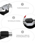 Close-up of push pull toggle clamp with 42mm stroke horizontal quick release hand tool emphasizing durability and efficiency.