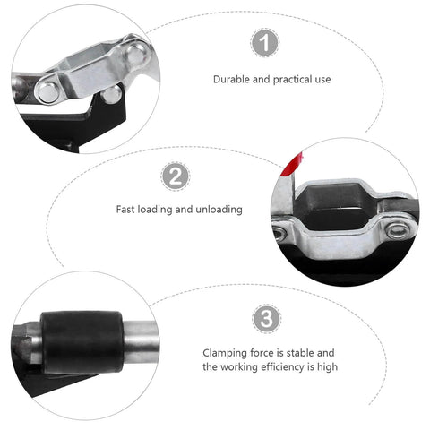 Close-up of Fast Fixture Push Pull Toggle Clamp with 42mm Stroke, showcasing durable and practical features for horizontal clamping.