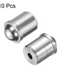 10 Piece Ball Point Spring Plunger Set 6x7mm stainless steel for doors, cabinets, mechanical devices, clamps, furniture.