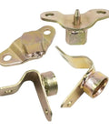 4 Piece Tailgate Hinge Set For Chevy Silverado 1500 1999 To 2006 And Classic 2007 Replacement Kit showing four metal components