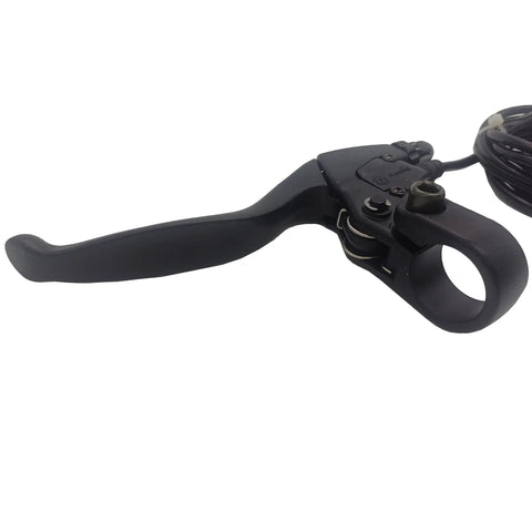 Black Electric Bike Brake Lever And Grips Set For E Scooters And Ebikes Sturdy Aluminum Alloy Handlebar Grips With Cut Off Power