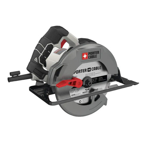 Heavy Duty 7-1/4 Inch Circular Saw With 15 Amp Motor Delivers 5500 RPM Magnesium Shoe And Metal Guards For Durability Spindle Lock