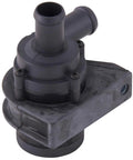 Straight Swap Electric Engine Water Pump With Tight Gasket Seals For Zero Leak Issues And No Sweat Installation, black plastic material.