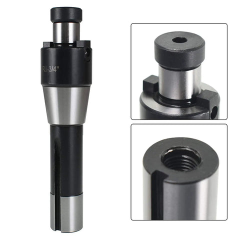 Three Quarter Inch R8 Shank Shell Mill Arbor Adapter Replacement For Bridgeport Machines, Hardened And Ground