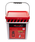 Pro Grade Roofers Kit With 5-Point Adjustable Harness Size L-XL in safety bucket with lifeline and rope grab assembly
