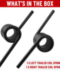 Get Your Tailgate Gear Sorted With These Badass Trailer Ramp Coil Springs Compatible With 1.5 Inch Shafts Replacing RS16933LH RS16933RH showing left and right trailer coil springs.