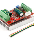350W 6 To 60 Volts Three Phase PWM DC Brushless Motor Speed Controller with Hall Sensor, red circuit board and connectors
