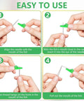 Steps showing how to use Fish Mouth Needle Threader For Sewing Machines And Hand Use Automatic Needle Threader Tool No Fuss Quick Threading Aid
