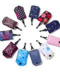 Foldable Reusable Grocery Tote Bags Six Pack for Easy Shopping and Travel Totally Lightweight 190T Polyester Pocket Sized
