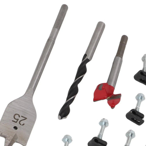Totally Tidy Wall Install Kit With Heavy Duty Silicone Grommets And Snappy Clips For Fast Cable Routing And Super Neat Residential Wiring Setup In Classic Black, 25mm drill bits