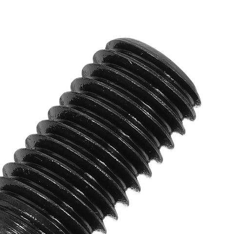 Close-up of a carbon steel hex grub screw showcasing thread detail, part of Lock It Down Tight With These 10 Pack Heavy Duty Carbon Steel Hex Ball Plunger Grub Screws Built For Rock Solid Automotive Home Office And Vehicle Fixation Projects.