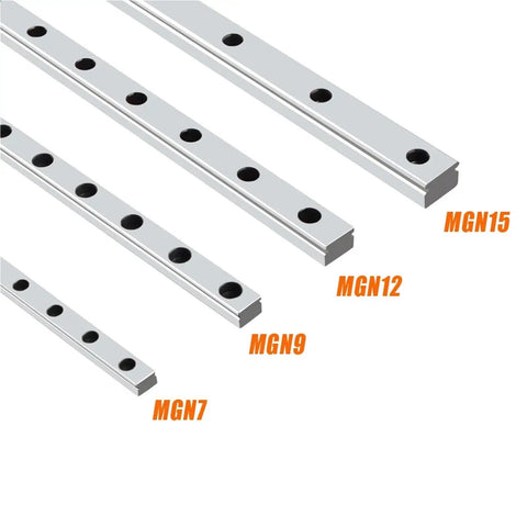 Miniature Linear Rail Kit With MGN9C Carriage For 3D Printers And CNC Machines, 100Mm To 1000Mm Rails, Aluminum Rails with MGN7, MGN9, MGN12, MGN15