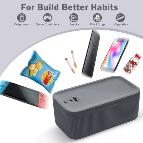 Compact Combination Lock Box That Keeps Your Phone, Medicine, Snacks, And Personal Items Safe At Home Or On The Go With An Easy Code