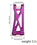 Purple CNC Beefed Up RC Aluminum Rear Suspension Arms For Buggy Micro B And Micro T Upgrade Black Anodized Direct Replacement
