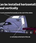 Diagram showing installation options for 12V DC Truck Cab Air Conditioner With Brushless Motor Split Mini APU Unit