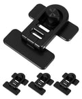 4 Pack Kid Safe Cabinet Locks For Fridge And Oven, durable black plastic safety locks, ideal for kitchen cabinets and daycare.