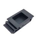 Flush Panel Slide Latch Push To Close For 1.6mm Panel Thickness And 6.4mm Grip Black Finish Durable ABS Body With Stainless Steel Spring
