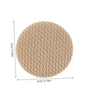 Close-up of a beige button with texture from Car Headliner Repair Kit With 60 Pieces Headliner Buttons And Durable Rivets For Sagging Roof Liner Quick Installation DIY Auto Interior Fix Universal Fit Professional Style Finish.