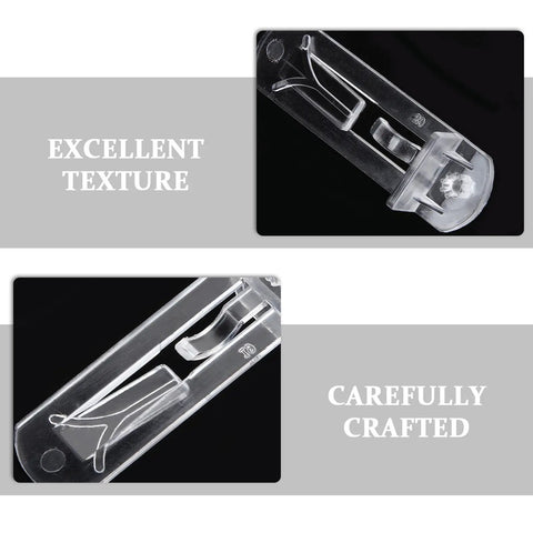 Close-up of Locking Plastic Shelf Support Pegs For 19mm Panels Set Of 24, highlighting transparent design and texture details.