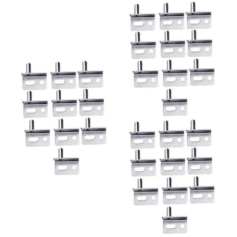 Heavy Duty Corner Hinge Set For Barn Doors Cabinets And Gates Concealed Metal Hardware With Silver Latch Durable Shed And Cupboard Door Hinges