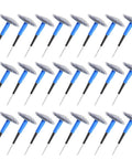 24 heavy duty rubber mushroom plugs for tubeless tire repair in blue and gray, part of the 24 Piece Universal Tubeless Tire Puncture Repair Kit. Slash Those Flat Tires Without The Headache With This Sick 24 Piece Universal Tubeless Tire Puncture Repair Kit Featuring Heavy Duty Rubber Mushroom Plug Patch Gum For Cars Motorcycles And EVs Straight To Safe Riding.