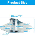 Heavy Duty 2 Pack Garage Door Hinge Replacement Parts Built From 14 Gauge Steel With Rust Resistant Galvanized Finish For Tough As Nails Durability And Heavy Lifting Capability, showing dimensions and details.