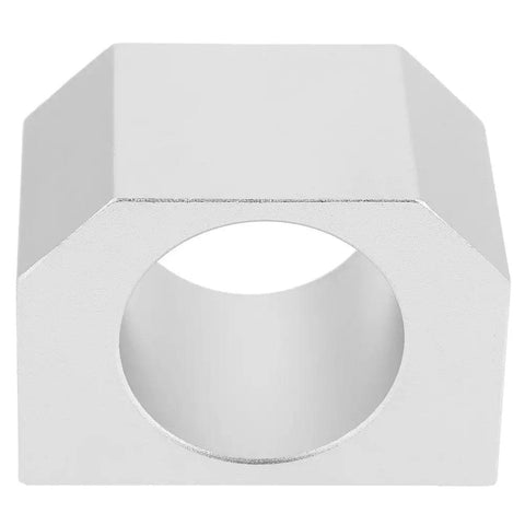 Heavy Duty Aluminum Nut Housing For SFU2005 And SFU2010 Ball Screw 20mm Fit DSG20H One Piece Replacement Bracket front view